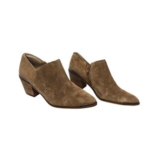 Lucky Brand Landrue Suede Heeled Ankle Bootie